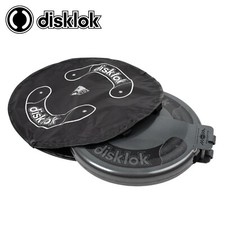 DISKLOK Security Steering Wheel Lock Silver Storage Case Carry Cover Boot Bag