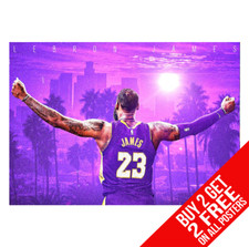 LEBRON JAMES LA LAKERS POSTER