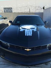 LARGE Punisher Skull Car Bonnet Sticker Vinyl Graphics Decals Van - Any Colour