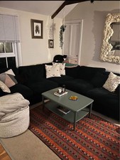 LARGE 5 Seater Corner Sofa Green 
