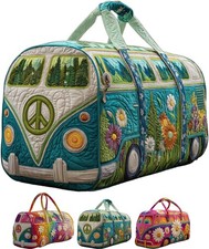 Hippie Van Quilted Duffle Bag