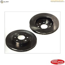 2x BRAKE DISC BG2423 FOR VW