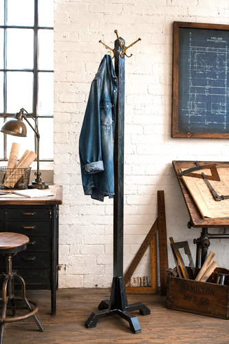 Antique hall tree - antique,