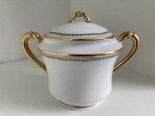 Haviland France Limoges Tureen Lidded Bowl Gilt Handpainted Porcelain 