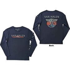 Van Halen '84 Tour' Navy Blue Long Sleeve T shirt - NEW