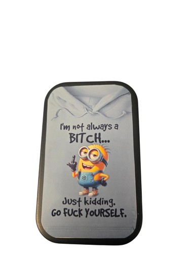 Tobacco tin 1oz hinged - tobacco,