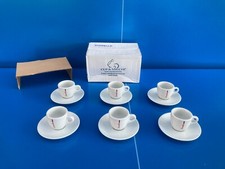 GIANELLO Set Of 6 Coffee / Espresso Cups In Bistro Porcelain NEW