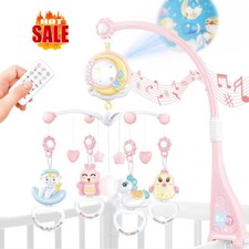 Baby Musical Crib Bed Bell Cot