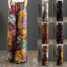 Womens Elastic Waist Floral