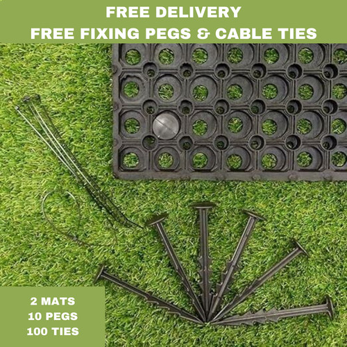 Rubber grass mats - grass, 1.5m