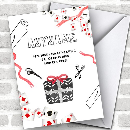 Playing cards funny wrapping - cards,