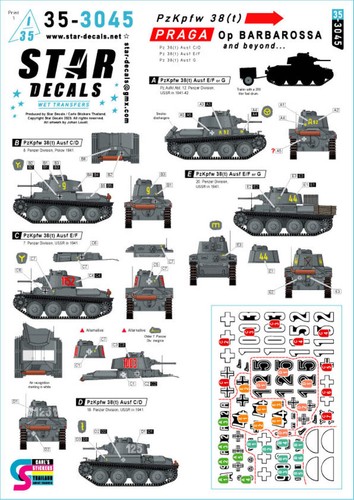Star decals 3045 35 - decals, 1:35