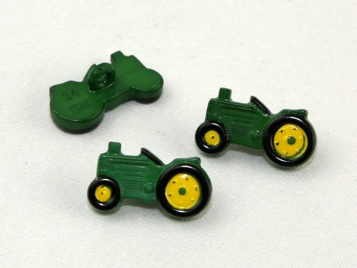 Dill tractor buttons green - dill,