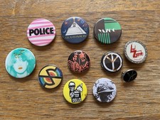 Vintage Pin Badges , LED Zeppelin Missing Pin .