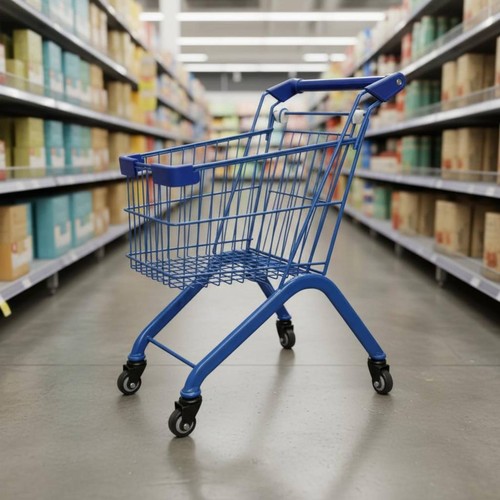 Toy grocery trolley realistic - trolley,