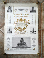 WW1 Tilloy Memorial Scroll Lance Corporal Ernest Godfrey London Royal Engineers
