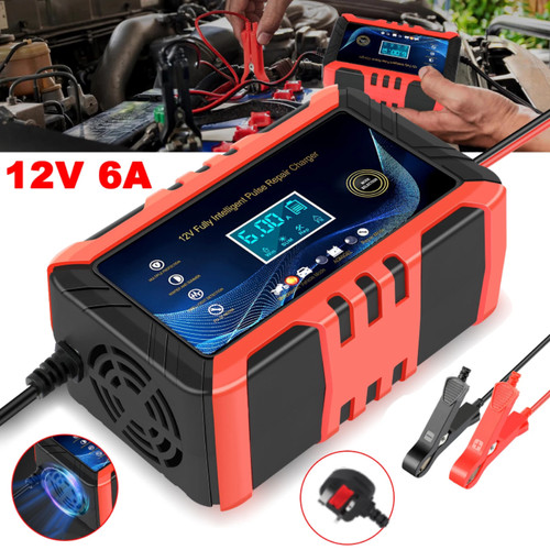 Car battery charger 12v - car, 6a
