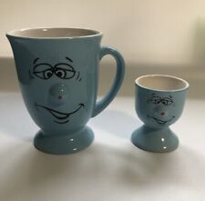 Funny Face Mug And Egg Cup Trade Winds Style 