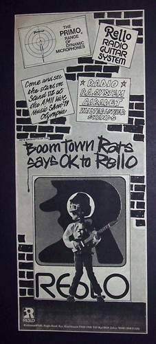 Boomtown rats rello guitar - rats,