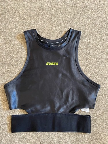 Guess black wet - crop, top