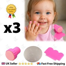 Nail Art Stamp Kit Scraper Stencil Template Fun & Easy DIY Nail Design Tool Set