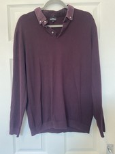 Next Mens Burgundy Jumper Size