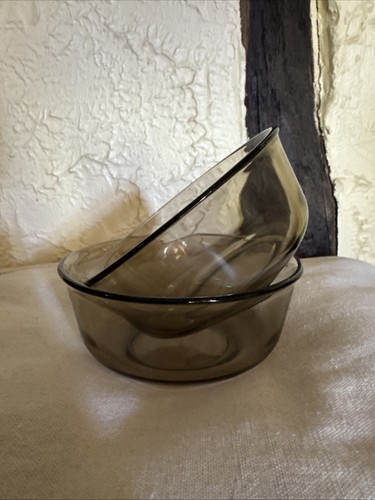 Arcoroc vintage smoked glass - 2,