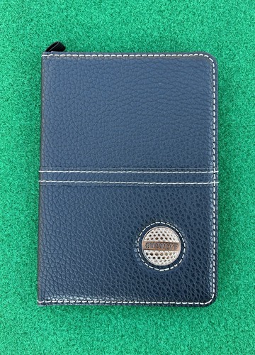 Leather golf scorecard holder - leather,