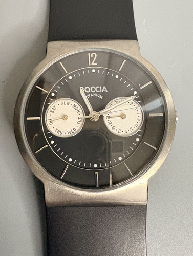 Boccia titanium day date mens - boccia,