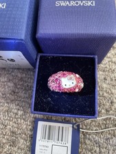 Swarovski Hello Kitty Sanrio Ring Pink Size 58
