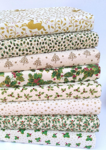 Ivory christmas cotton - cotton, fabric
