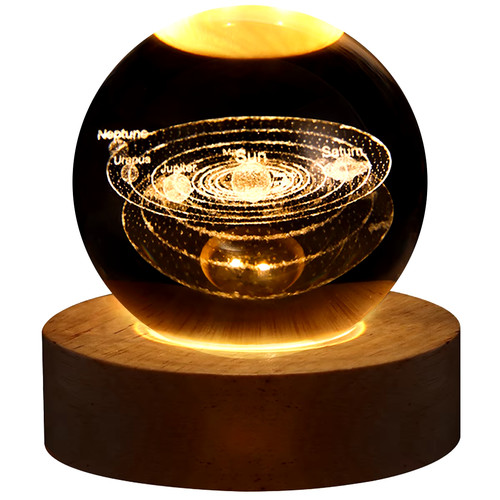 Unique crystal ball lamp - crystal,