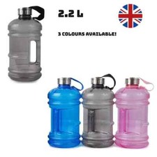 2.2L Water Bottle Gallon Jug Gym Fitness Sports Large BPA-Free Leakproof Bottle