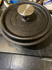 Cast Iron Casserole Dish Pan Stew Pot Pre-Seasoned Dutch Oven Stockpot with Lid