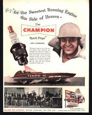 1953 CHAMPION SPARK PLUGS GUY