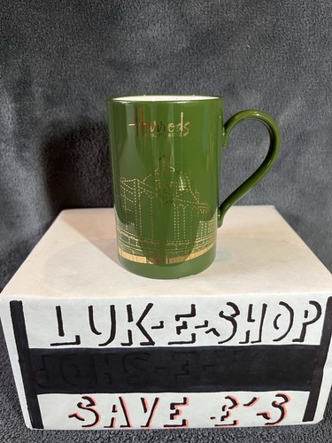 Harrods green mug cup - harrods,