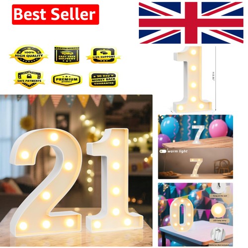 Led light marquee numbers - light, up