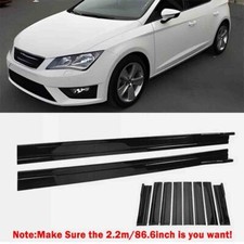 2.2" Black ABS Side Skirt Extension Splitter Lip For Seat Leon MK3 4 Ibiza Cupra