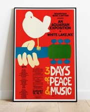 Woodstock An Aquarian Exhibition 1969 Tour Poster - Live #1618