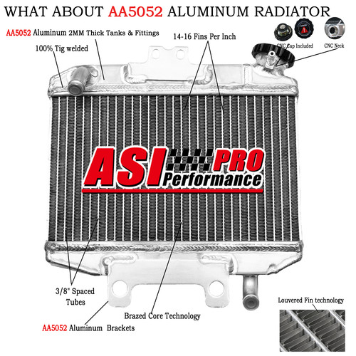 Aluminium radiator fit - aluminium,