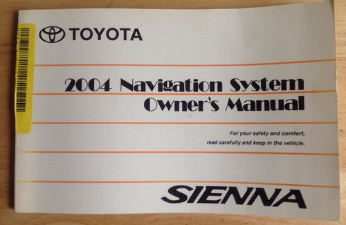 2004 toyota sienna navigation - sienna,