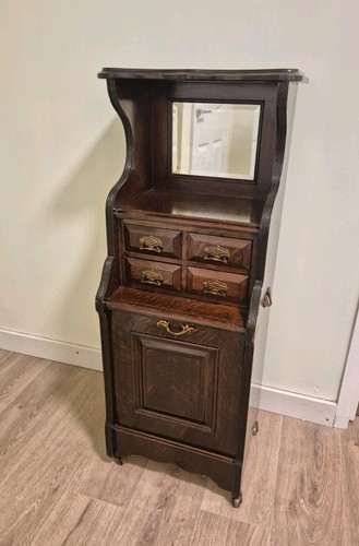 Antique c1900 quartered - c1900, oak