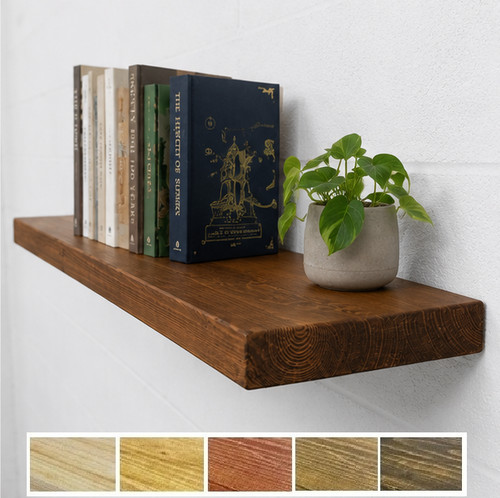 Chunky rustic floating shelf - chunky,
