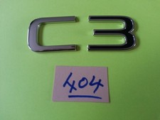 USED Genuine Citroen C3 chrome & black Plastic rear Badge Emblem. 9818228780