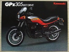 KAWASAKI GPZ305 Belt Drive MOTORCYCLE Sales Leaflet c1986 #99943-1626 ALL-E V-X
