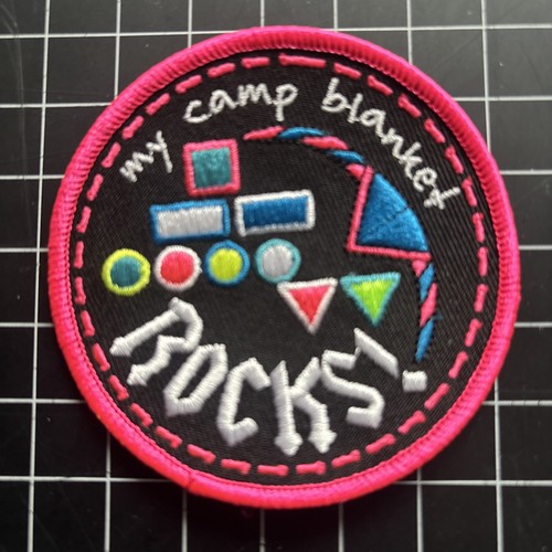 Camp blanket rocks badge - rocks,