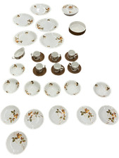 English Ironstone Autumn Leaves Dinner Set 32 Piece Floral Design