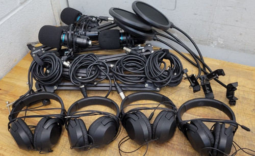 Lot headphones and - of,