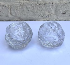 Pair Kosta Boda large snowball