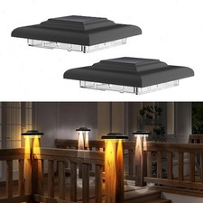 2× LED Solar Post Lights Deck